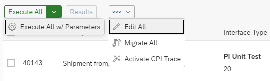 Test Cases Toolbar in Display mode