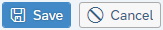 Save and Cancel buttons
