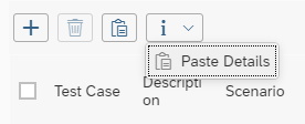 Test Cases Toolbar in Edit mode