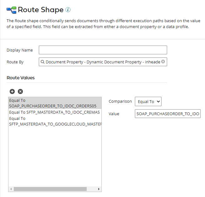 Dell Boomi - Route Shape
