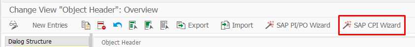 SAP CPI Wizard for automation object creation